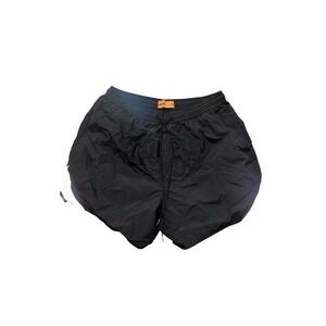 LOITER Black Embroidered Logo Athletic Shorts Men's Size XL Drawstring